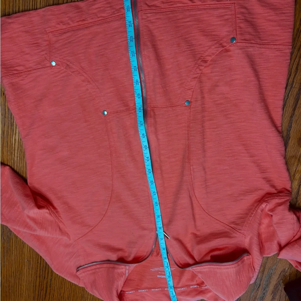 Women’s Lizwear Activewear Jacket full zip and roll-tab sleeves sz XL light soft - Picture 4 of 5